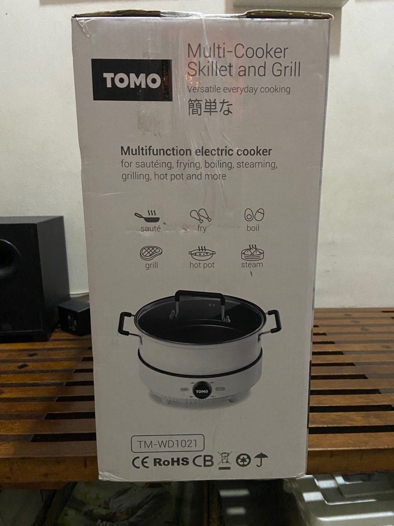 TOMO MultiCooker Skillet and Grill, TV & Home Appliances, Kitchen