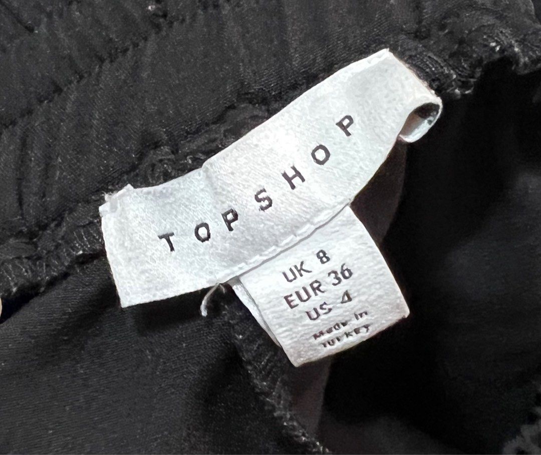 Topshop black and white joggers shop
