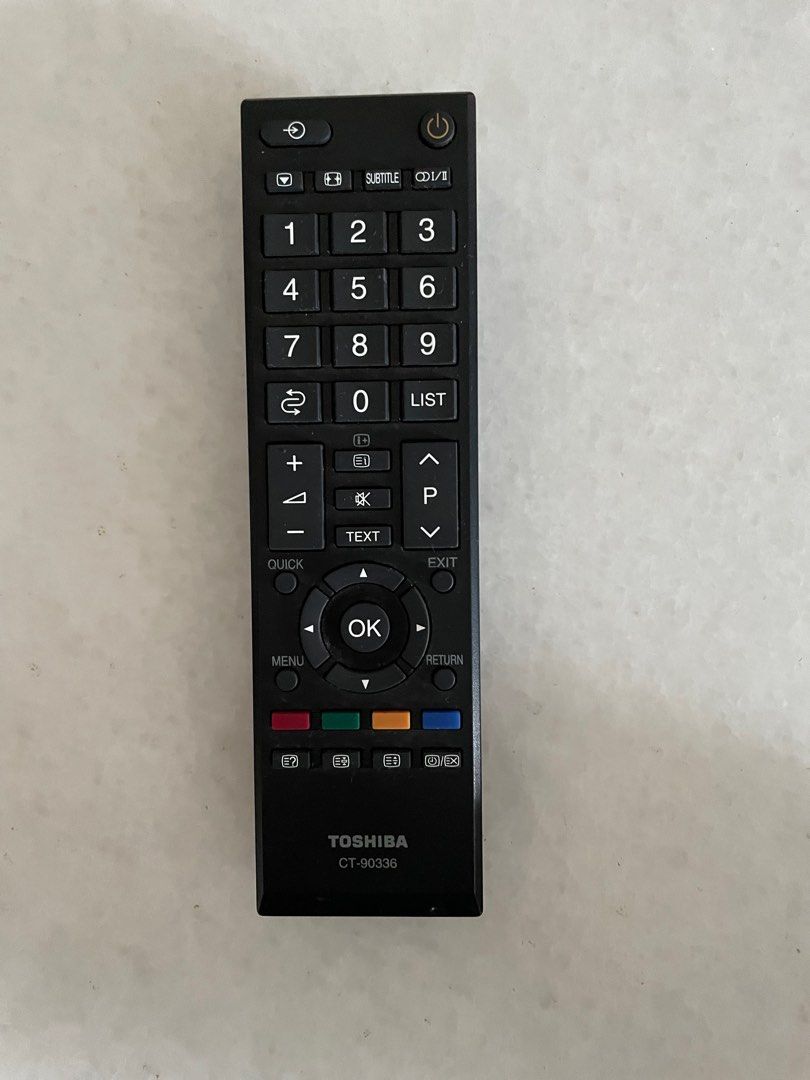 Toshiba remote control, TV & Home Appliances, TV & Entertainment, TV on