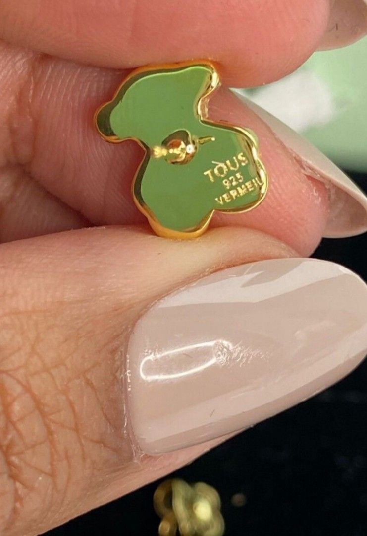 Tous gold bear earrings on sale