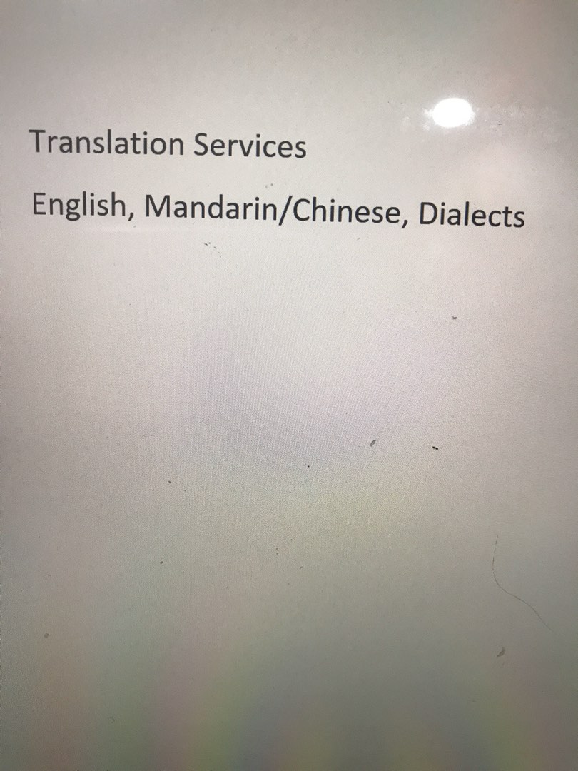 Translation For English, Chinese, Dialects, Everything Else on Carousell