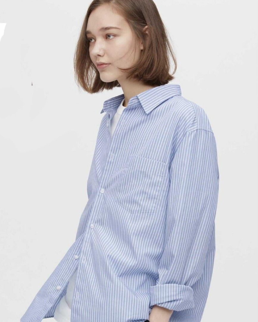 Extra Fine Cotton Striped Long Sleeve Shirt