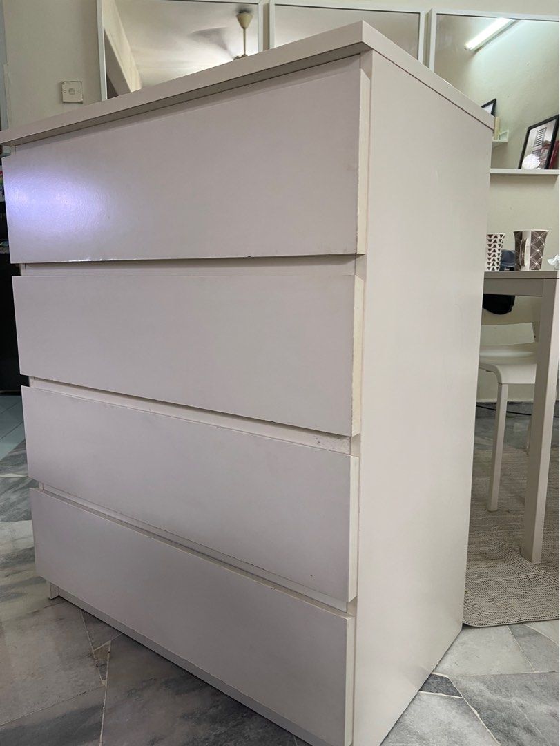 USED MALM chest of 4 drawers Original IKEA