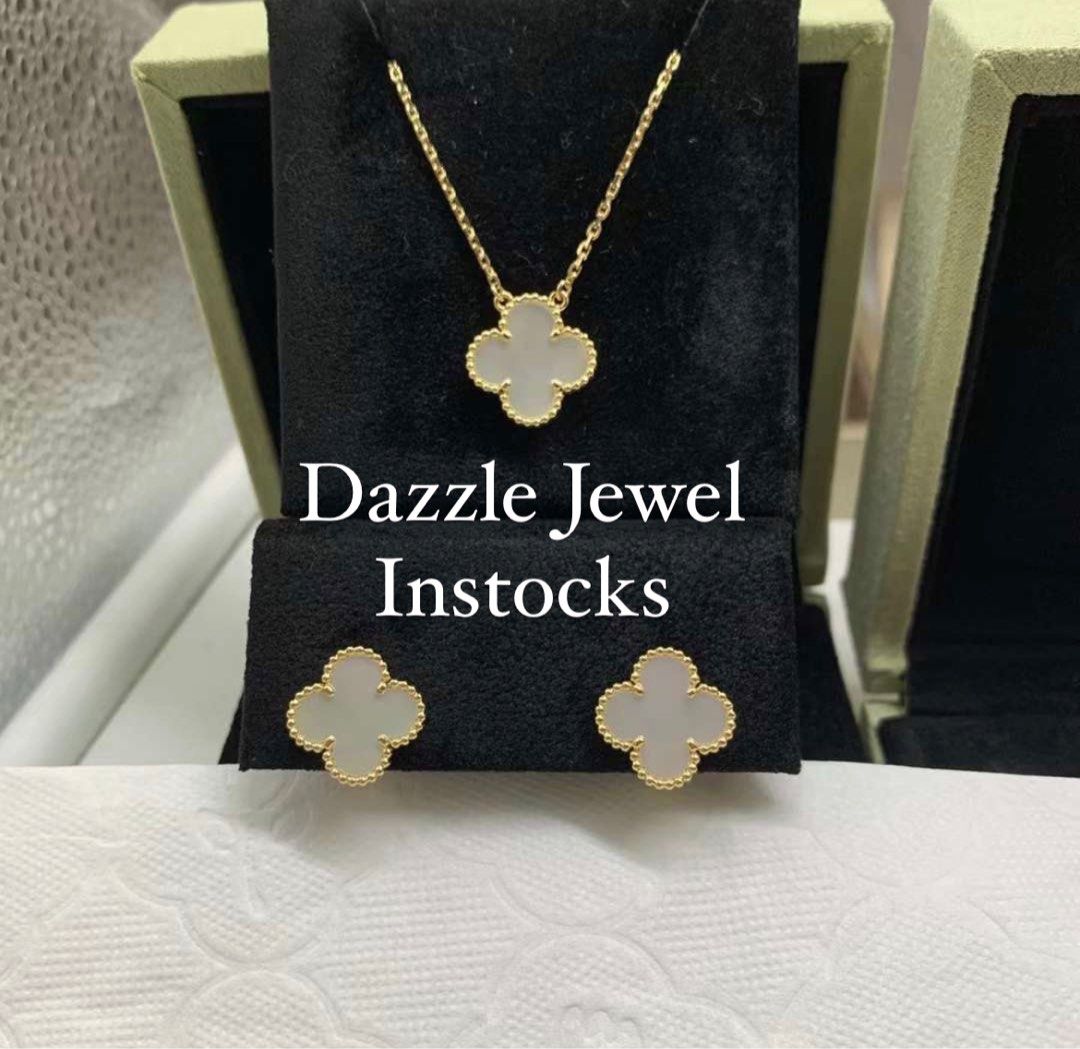 Instock VCA Vintage Alhambra necklace 18k solid gold custom