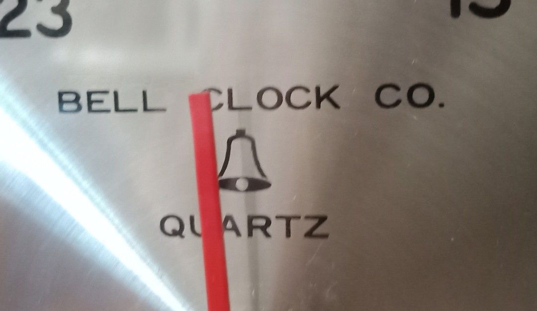 Vintage Heavy Brass Bell Clock Co Ships Quartz Clock, Furniture & Home Living, Home Decor