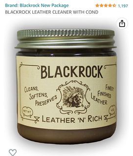 Blackrock Vintage coach & other leather cleaner conditioner waterproofer