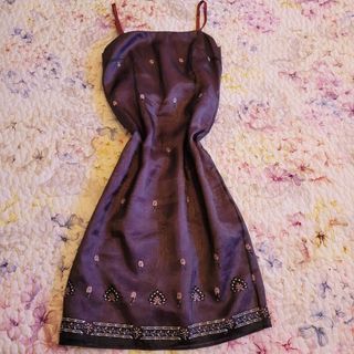 Vintage Y2K purple prom dress