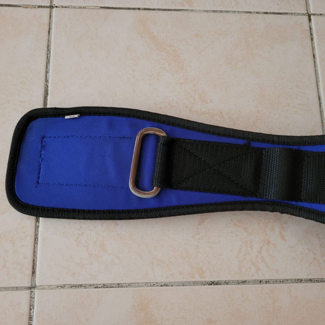 Weider Bodybuilder Weightlifting Powerlifting Body Strength Training Sport Blue Contoured Belt Band Sports Equipment Exercise Fitness Weights Dumbells on Carousell