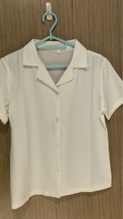 White button up top