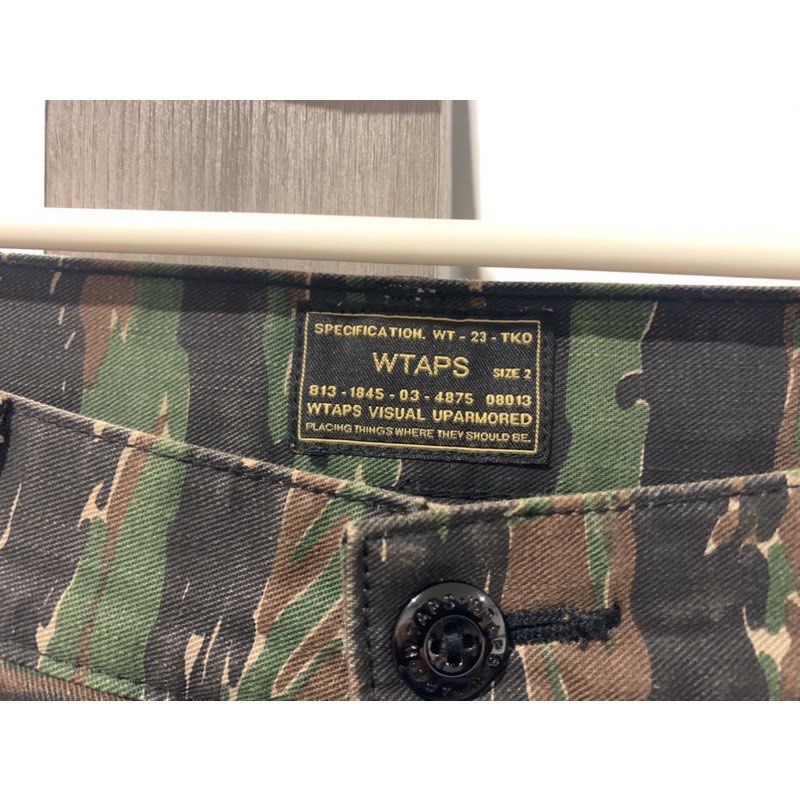 Wtaps 17ss JUNGLE STOCK 01 TROUSERS COTTON TIGER STRIPE, 他的時尚