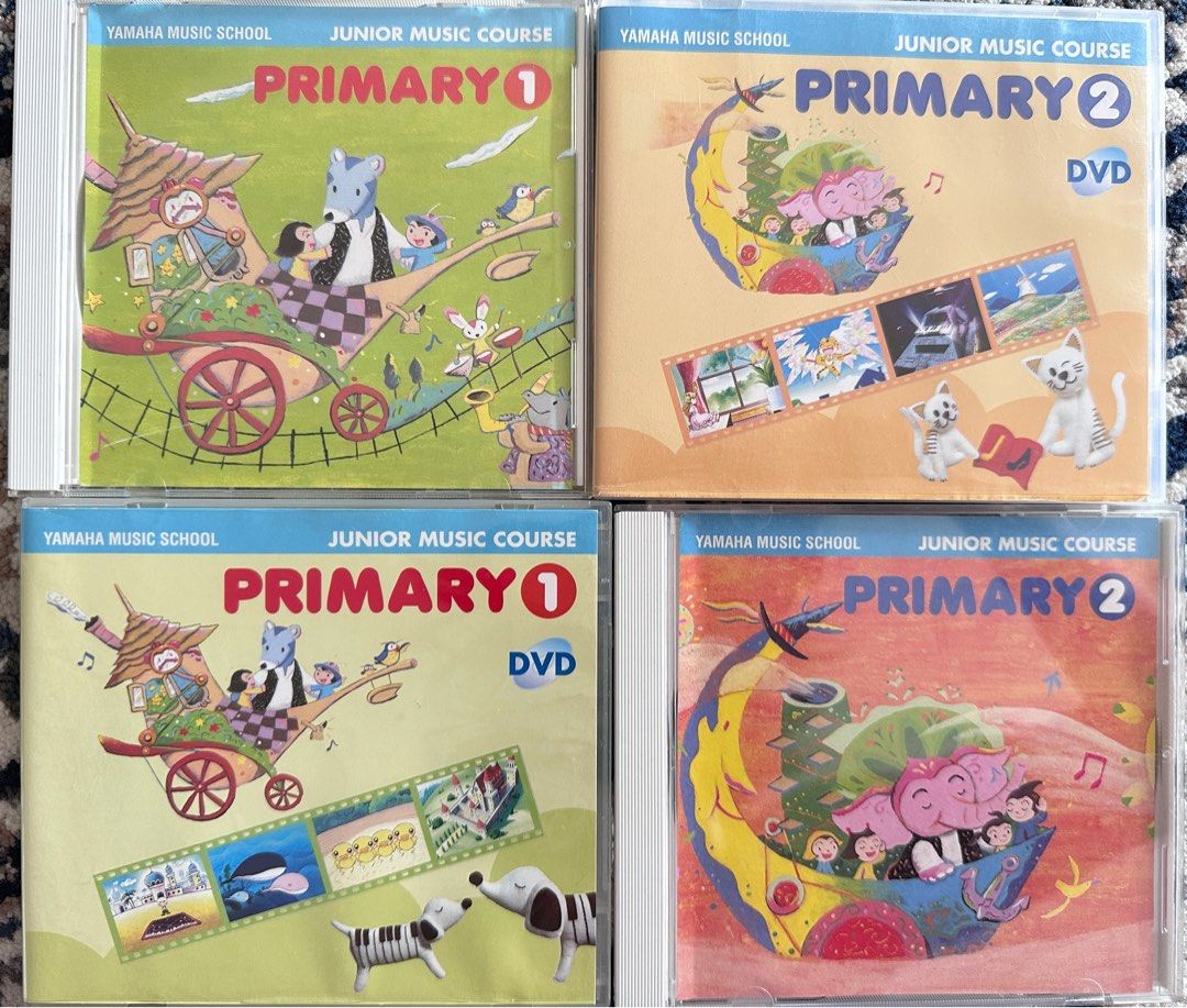 YAMAHA Junior music course Primary 1&2 CD DVD, Hobbies & Toys, Music ...
