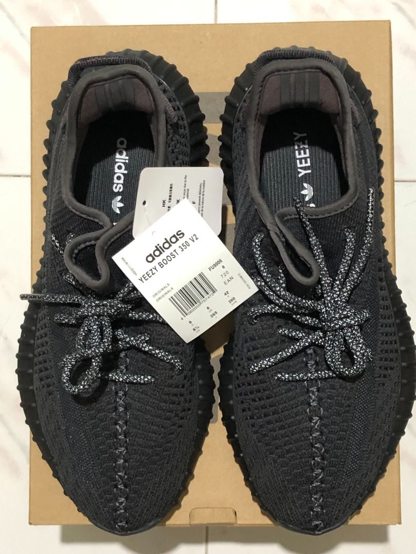Yeezy 350 Static Black NR, Men's Fashion, Footwear, Sneakers on Carousell
