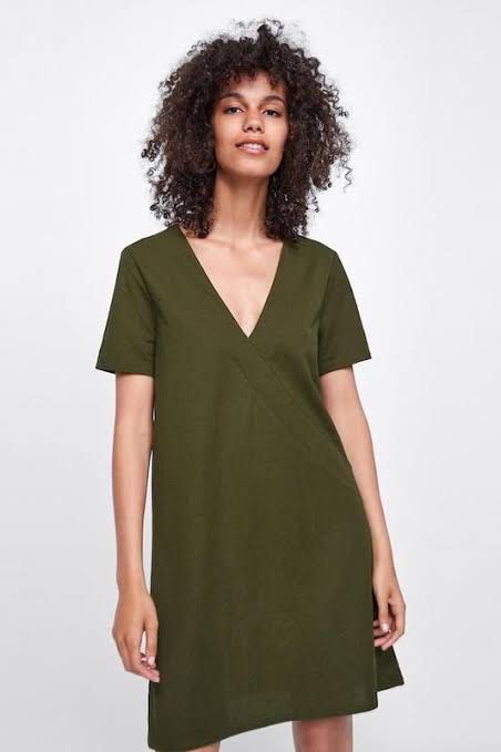 Army green shirt dress on sale