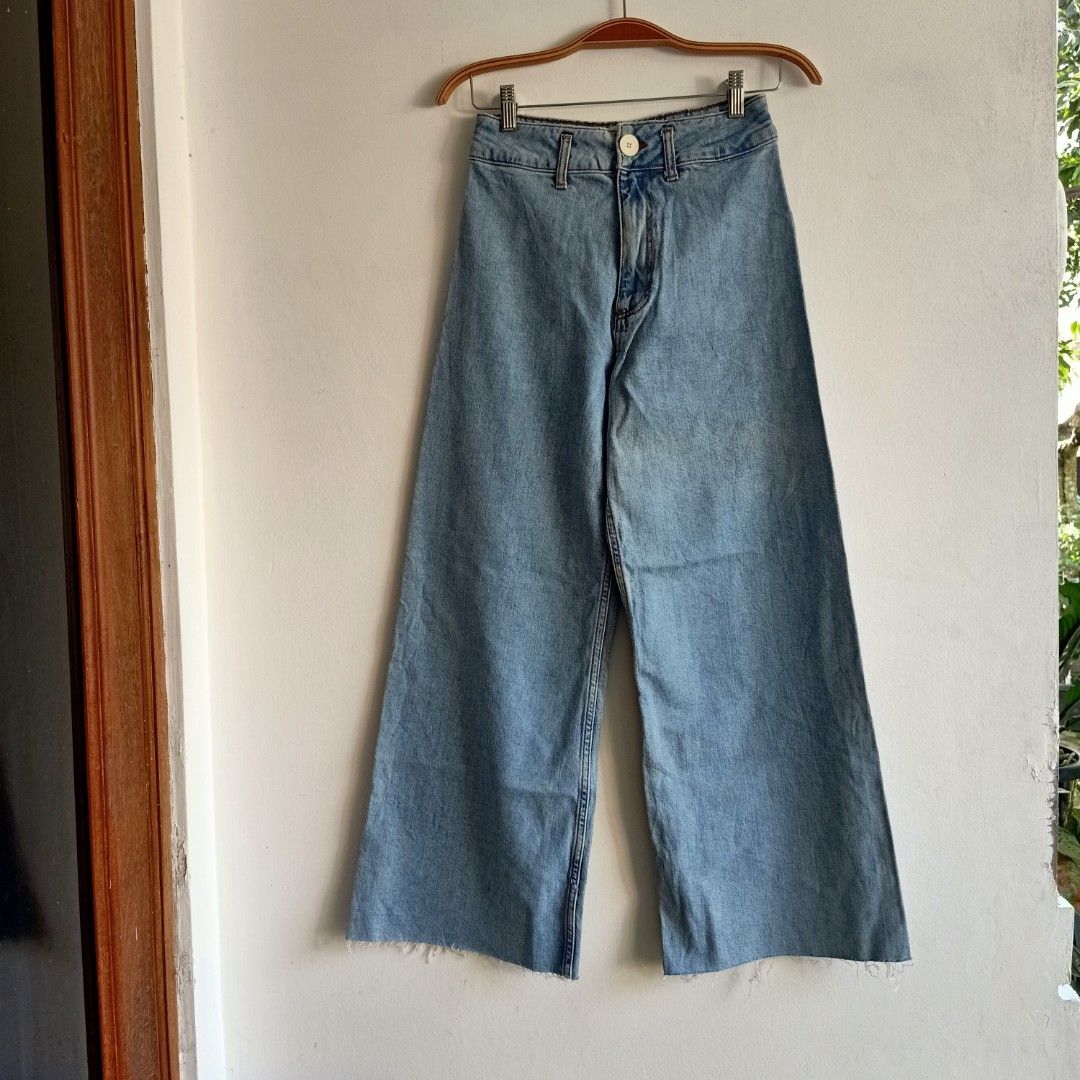 Carousell Zara Jeans Marine Straight Zara Marine Straight Legged