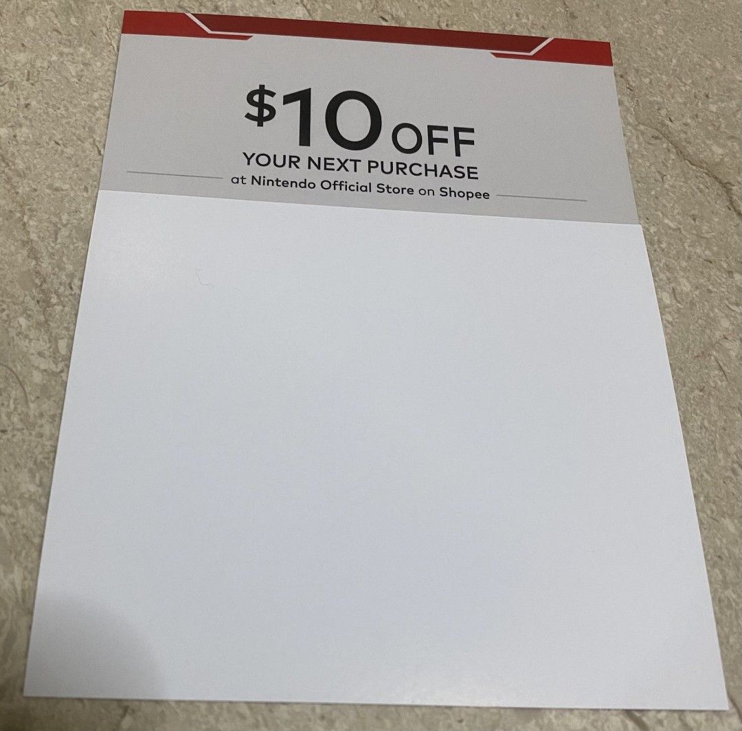 10 Shopee Nintendo Official Store Voucher Tickets Vouchers