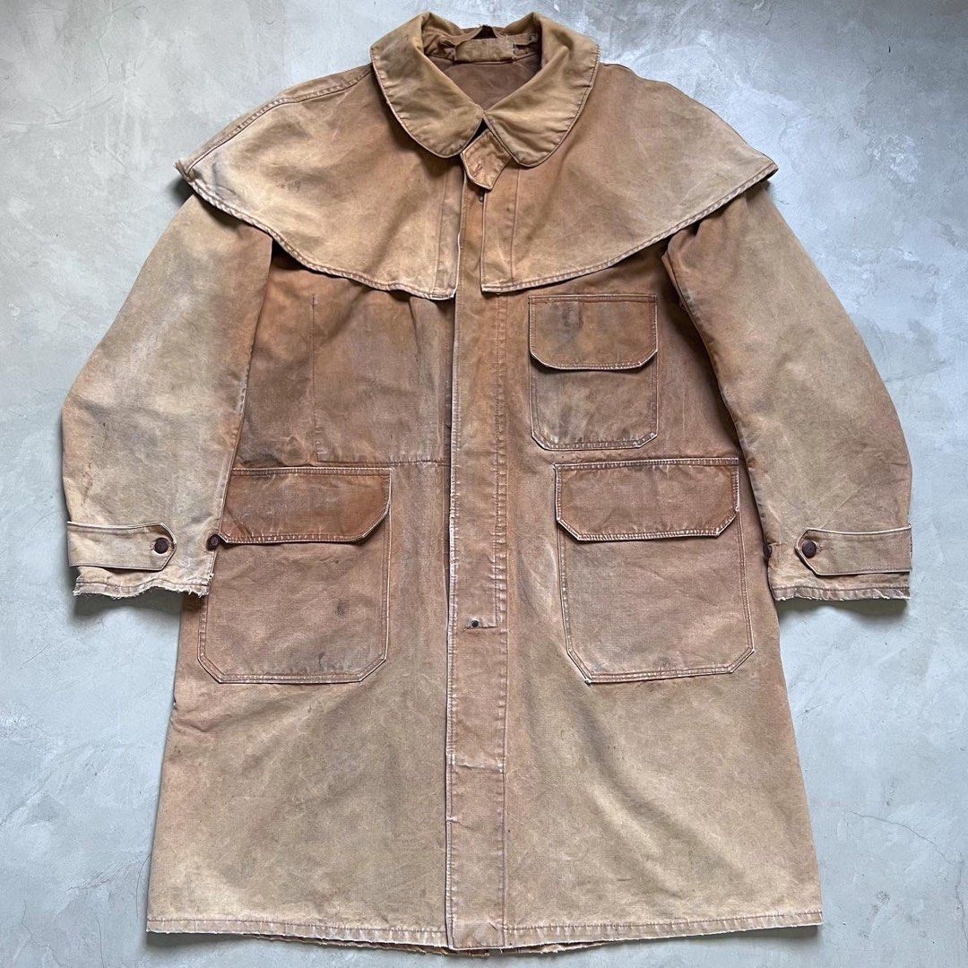 20s 30s antique canvas hunting coat