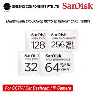 32GB-256GB SanDisk High Endurance Class 10 32GB 64GB 128GB 256GB Micro SD Card Class 10 for Dash Cam Car Camera, CCTV, IP Camera
