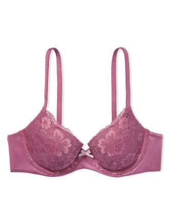 VICTORIA'S SECRET BODY by Victoria Lace Lightly Lined Demi Bra Size  34D-Champagn £29.99 - PicClick UK