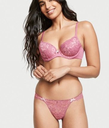 Body by Victoria Pink Lace Set 34/C
