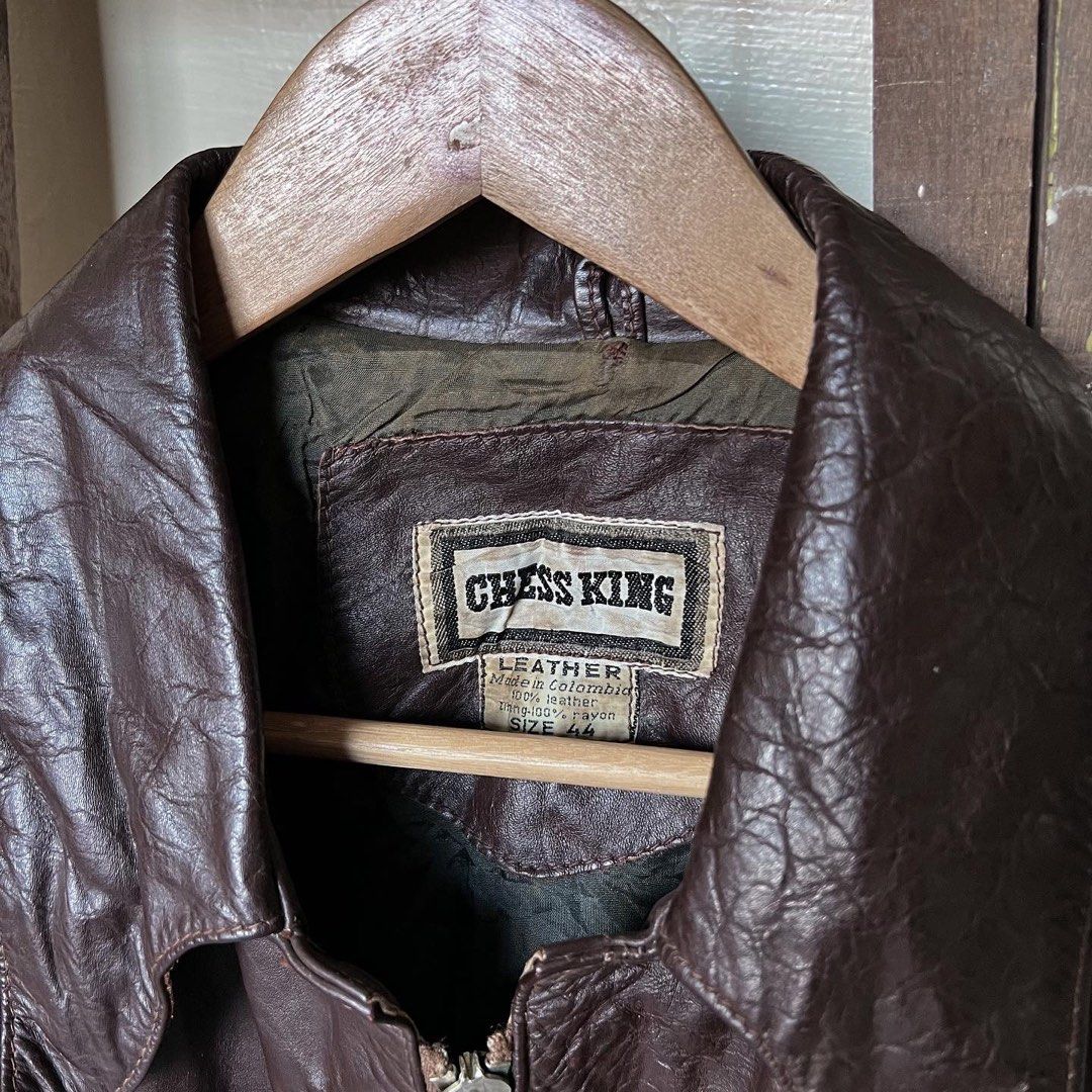 Chess king new arrivals leather jacket