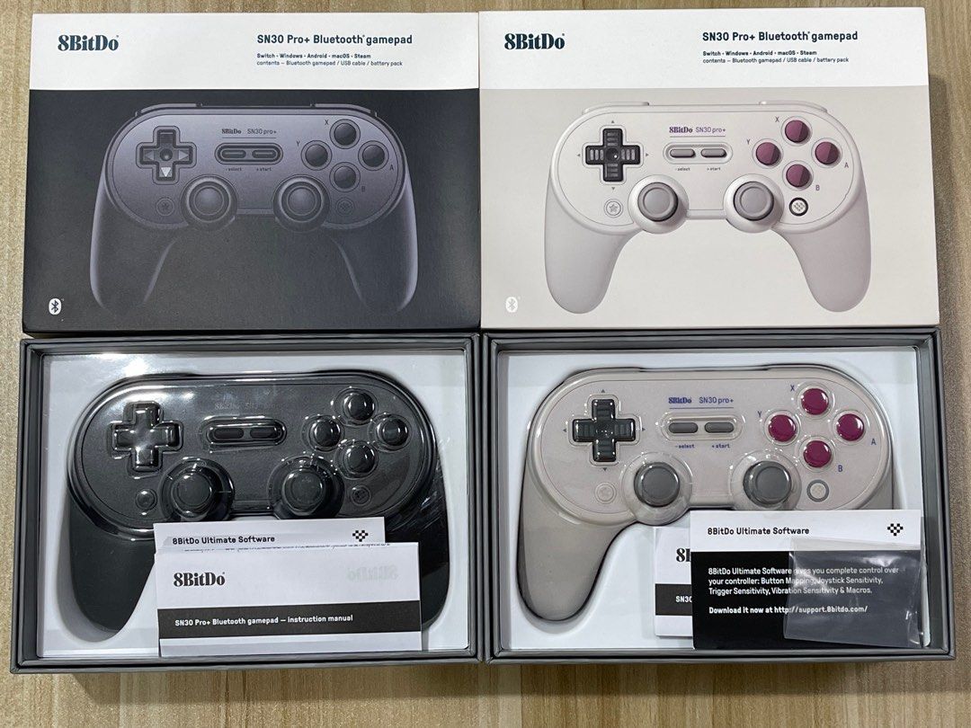 8BitDo SN30 Pro + Bluetooth gamepad, Video Gaming, Gaming Accessories ...