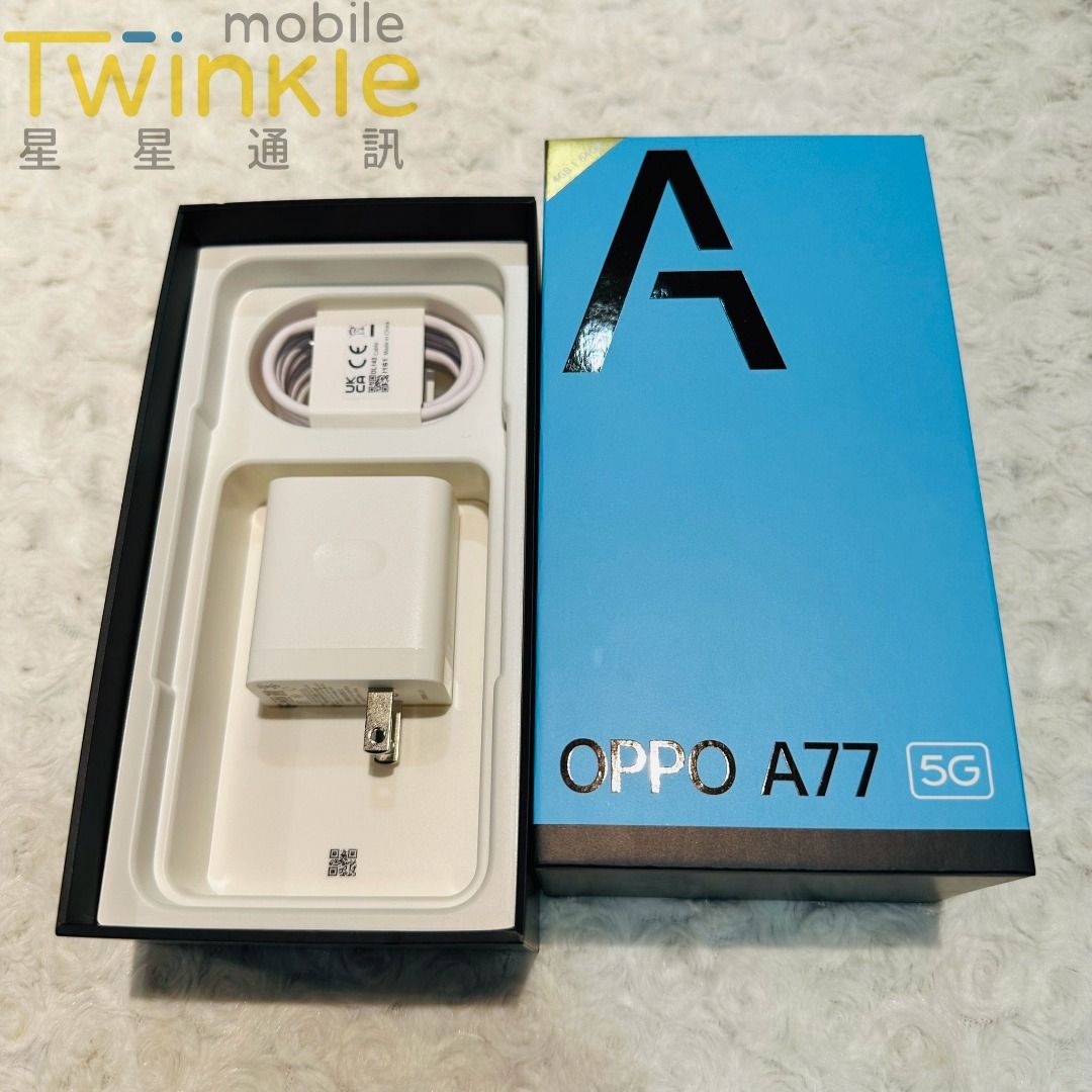 ✨(星星通訊) 二手拆封檢查未使用OPPO A77 5G 4+64G 靜夜黑，9成9新