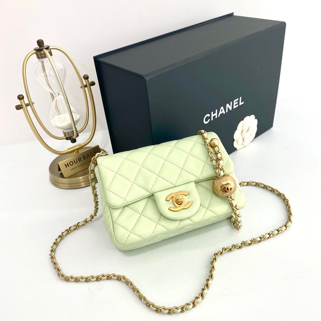 Authentic Chanel Pastel Mint Green Small Gabrielle Hobo Bag, Luxury, Bags &  Wallets on Carousell