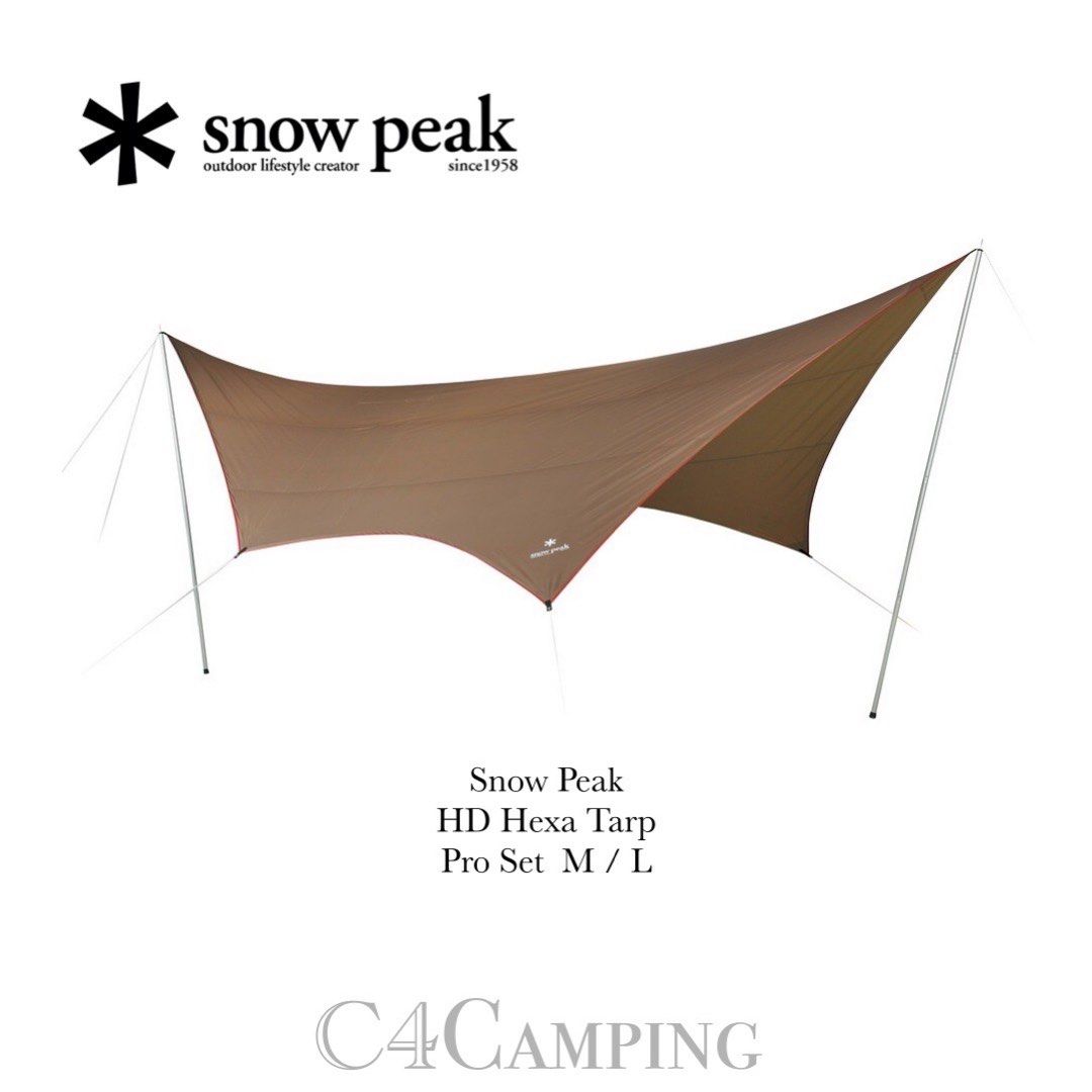 預訂貨品】【限時優惠】*️⃣ Snow Peak HD Hexa Tarp Pro Set M / L