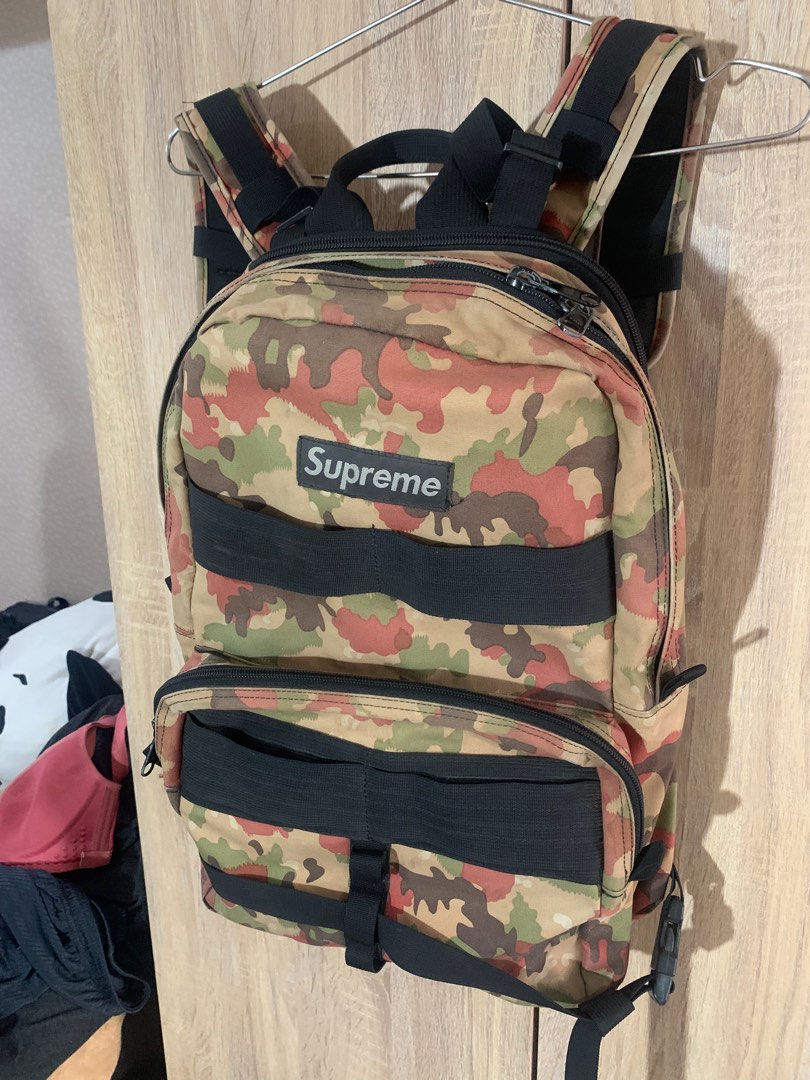 Supreme sales camo backpack