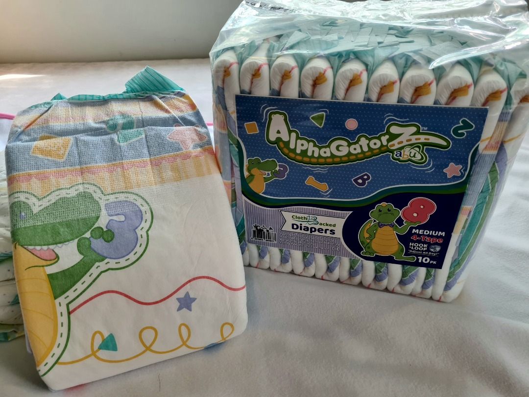 ABU Designer ABDL Diapers ABU AlphaGatorZ M Size per piece, Health
