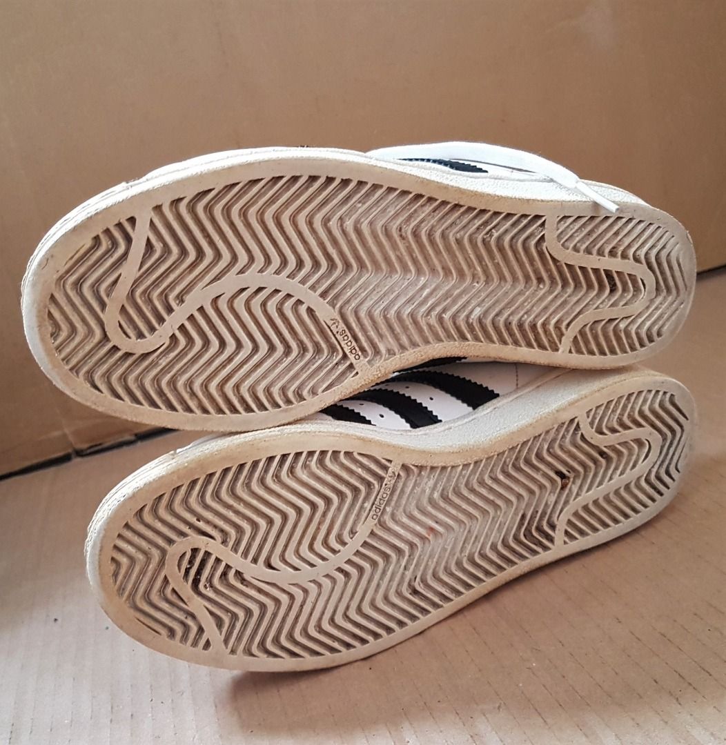 Adidas Designer Sneakers Superstar White Leather US 5 UK 4.5 Euro 37 1 3 Original Black Stripes Active Lifestyle High Performance Rugged