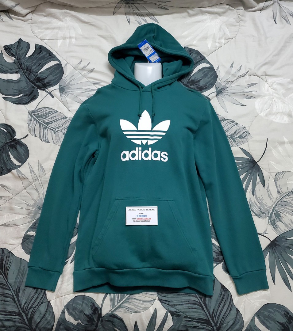 Adidas Trefoil Hoodie - Pit 22 (ULN), Men's Fashion, Tops & on Carousell