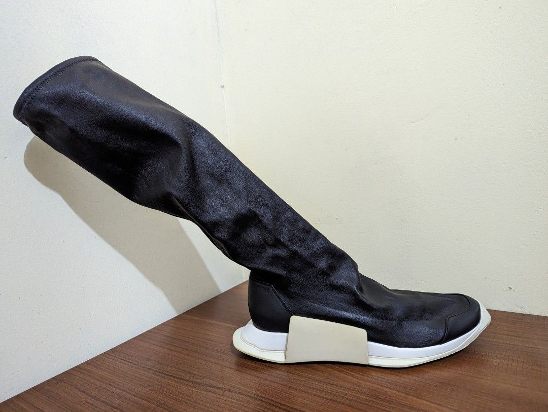 Adidas x Rick Owens Level Runner Boot Sock Sneakers