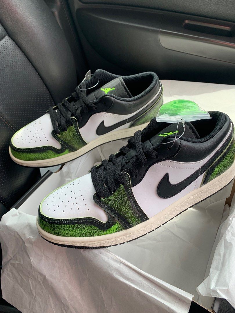 Air jordan 1 mid electric green top