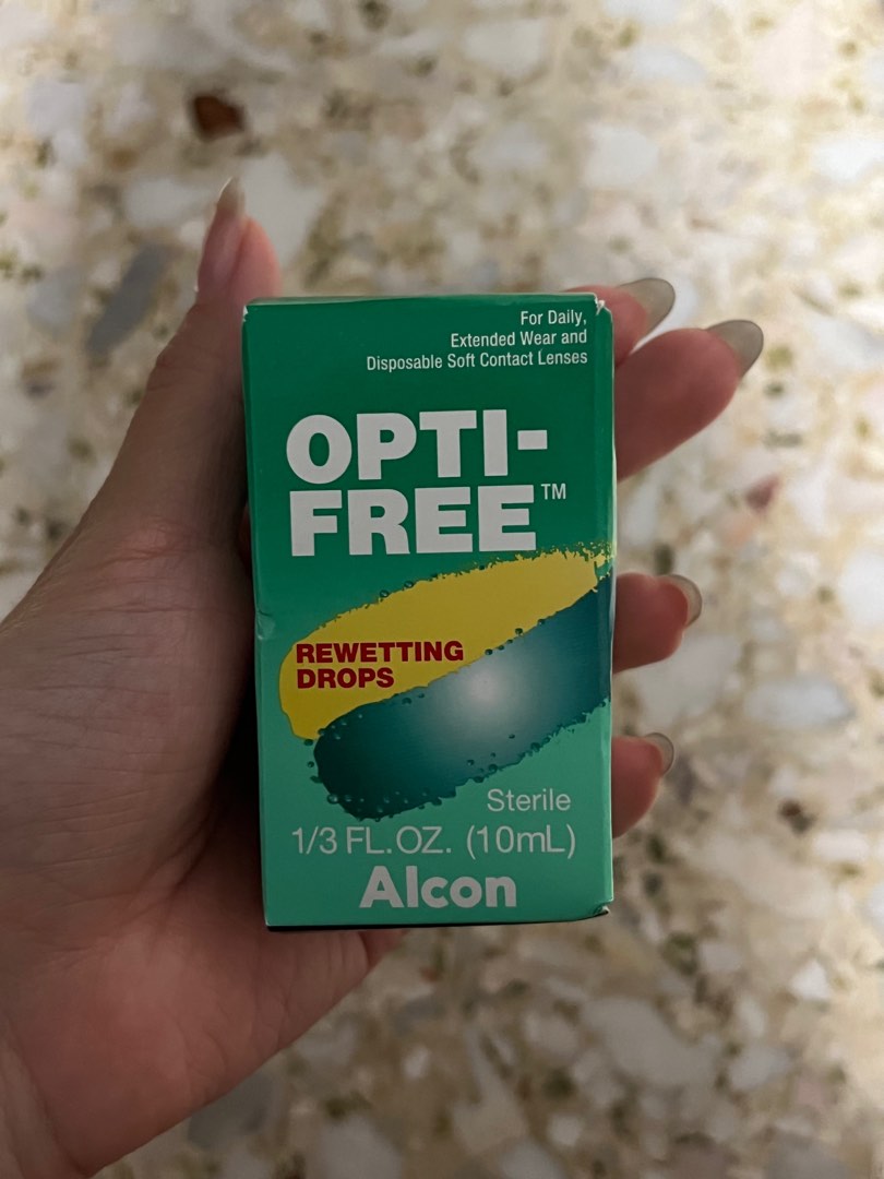 alcon opti free rewetting drops, Beauty & Personal Care, Vision Care on