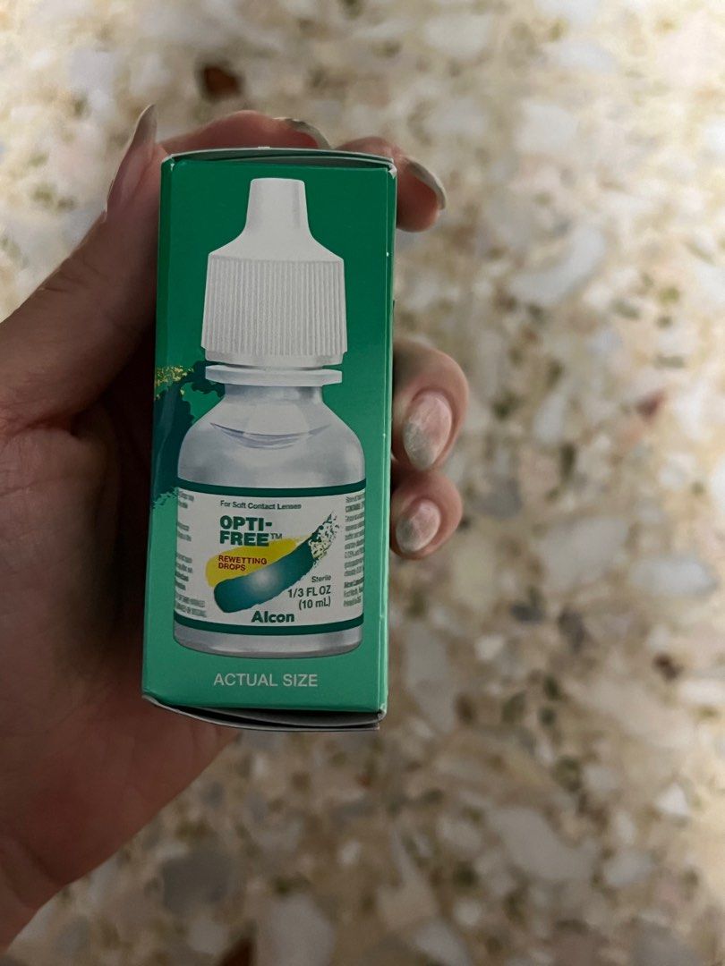 alcon opti free rewetting drops, Beauty & Personal Care, Vision Care on