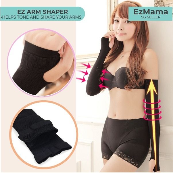 4 Pairs Slimming Arm Sleeves Arm Elastic Compression Arm Shapers Sport Arm  Shapers for Women Girls