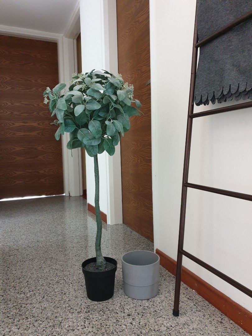 Artificial Plant With Pot ( IKEA ), Furniture & Home Living, Home Decor