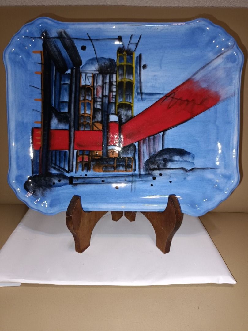 Artistic Ceramic Plate Display with freebie!!!, Furniture & Home Living ...