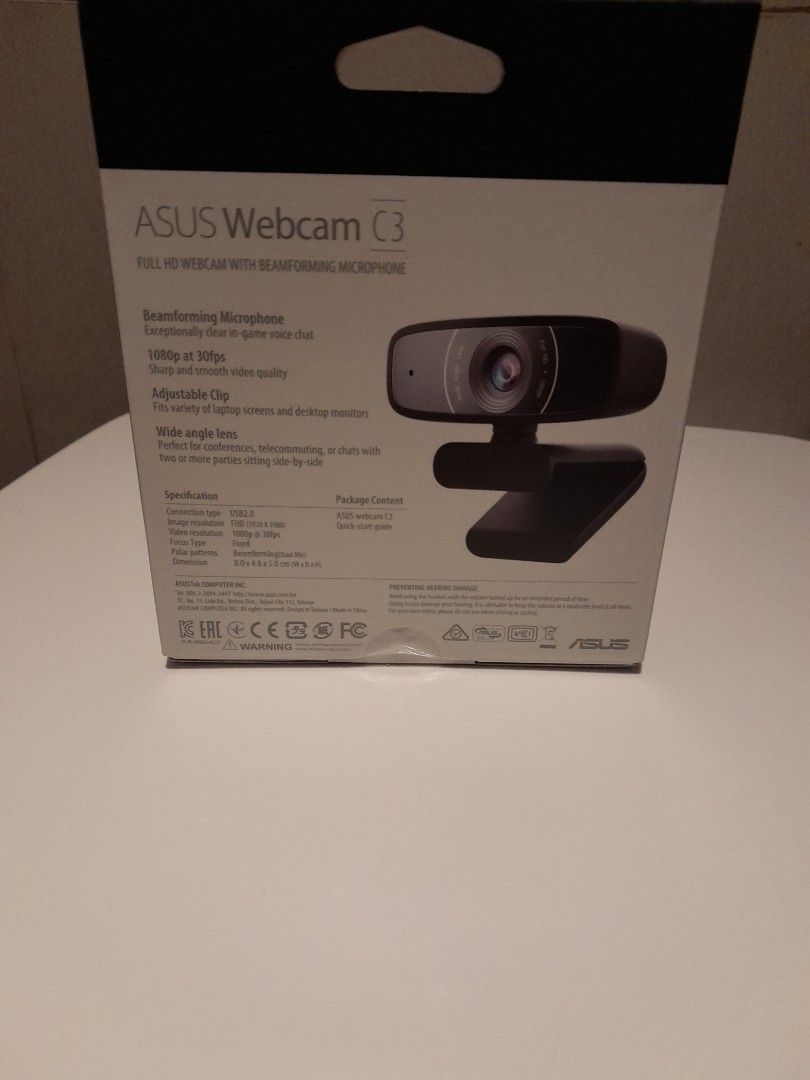 ASUS Webcam C3, Computers & Tech, Parts & Accessories, Webcams on Carousell