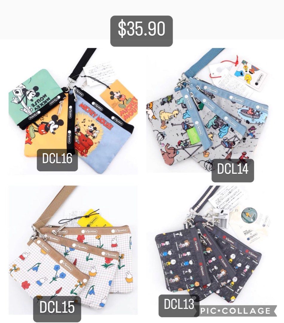 Authentic Lesportsac 3 in 1 wristlets, Women's Fashion, Bags & Wallets