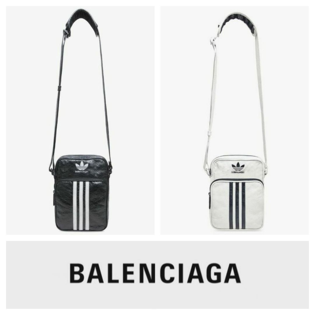 Balenciaga x Adidas trefoil-logo Tote Bag - Black