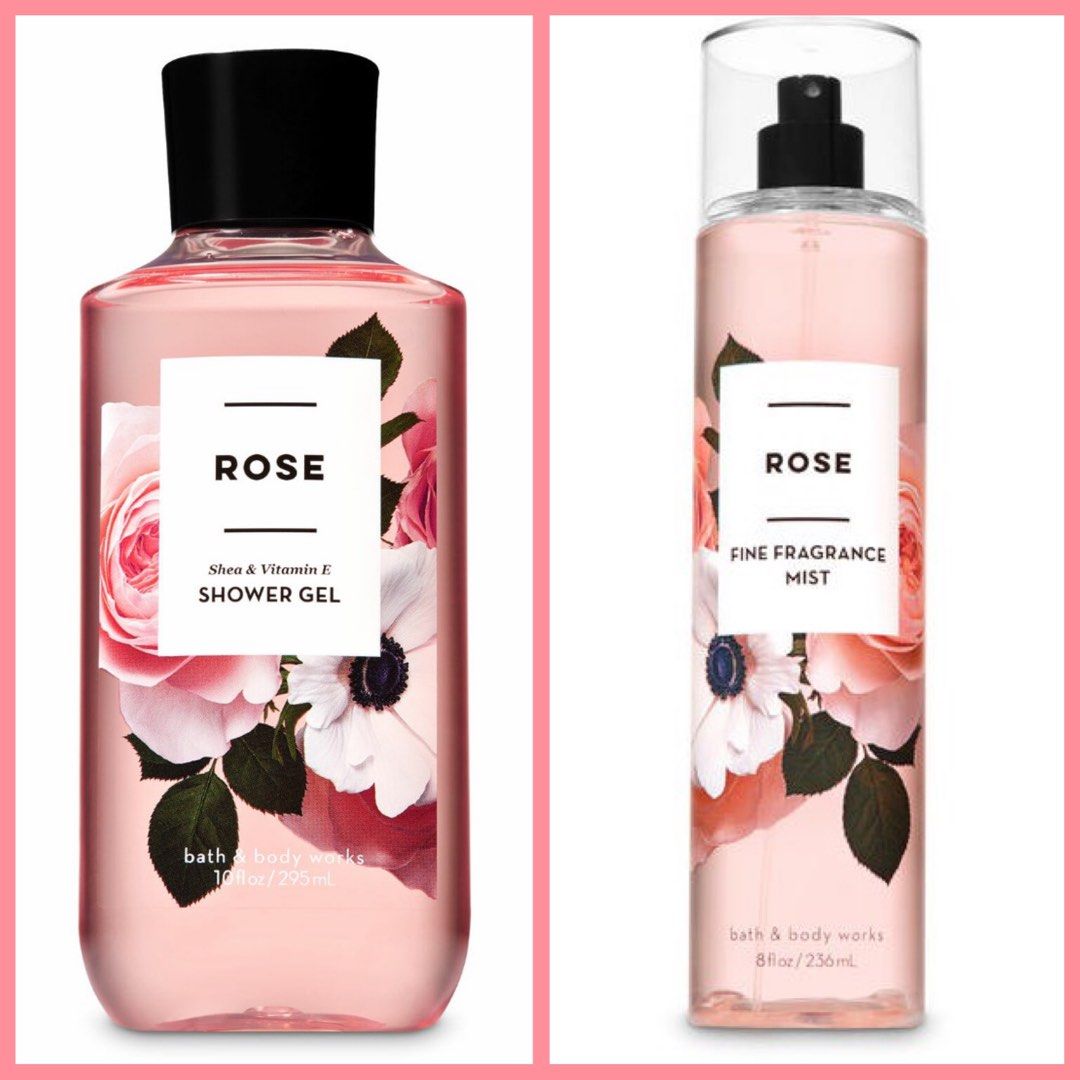  Bath & Body Works Rose Fine Fragrance Mist, 8 Fl Oz : Beauty &  Personal Care