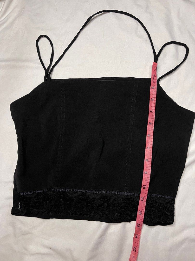 Black Sleeveless/Neck Strap/Laced/Side Zipper (Category: Sleeveless) located in Caloocan City. Submitted by watsons2421 (Listing ID 1208621562, Image 2). Description: No haggling please, Last Price Posted. No When worn photos. See each photos for sizing preference. Please manage color expectation as it migh be difference due to lighting MOP-Gcash,BDO Shipping fee will be shouldered by buyer. .