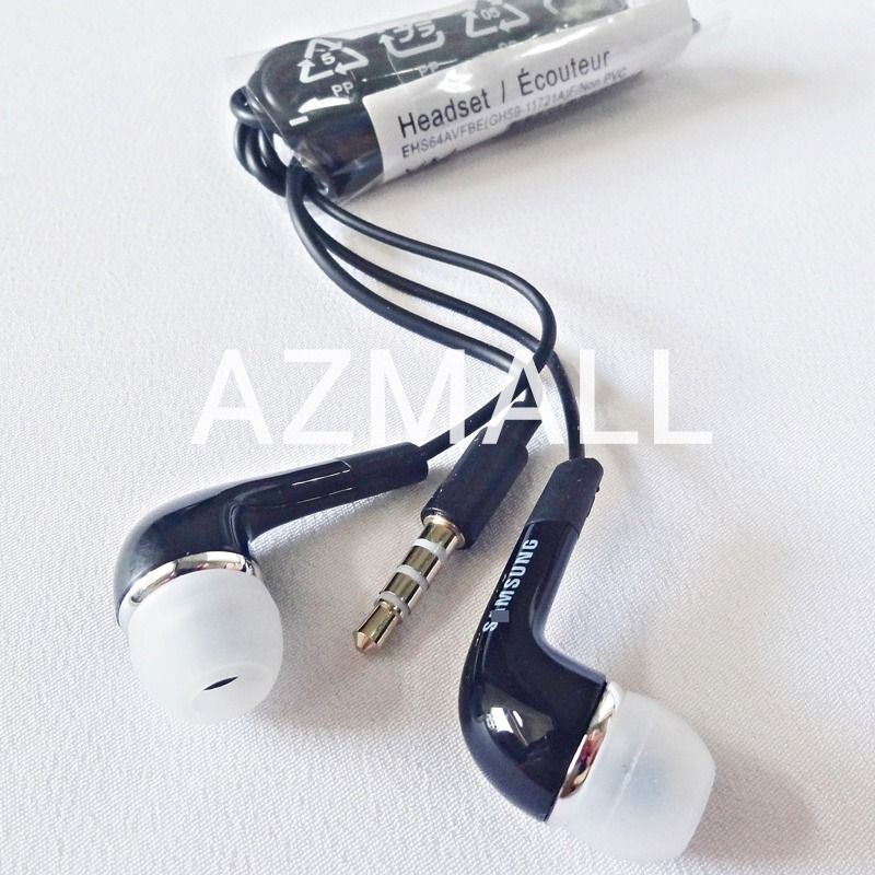 BLACK WHITE ORIGINAL Volume Control Earphone Handsfree for Samsung I9300 Galaxy A70 A71 A52 A50s A30s A20s A10s A3 A5 A7 2017 A9 Pro A11 A21s A31