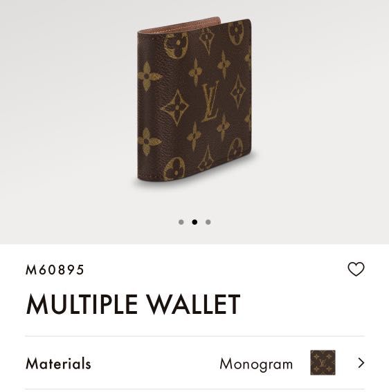 BNIB Louis Vuitton Monogram Canvas Multiple Wallet M60895 {{Only