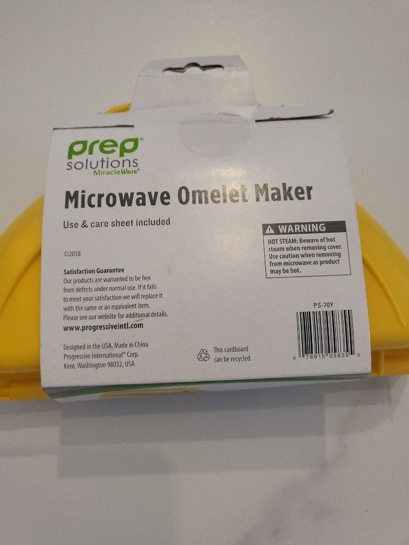 Progressive PS-70Y Microwave Omelet Maker