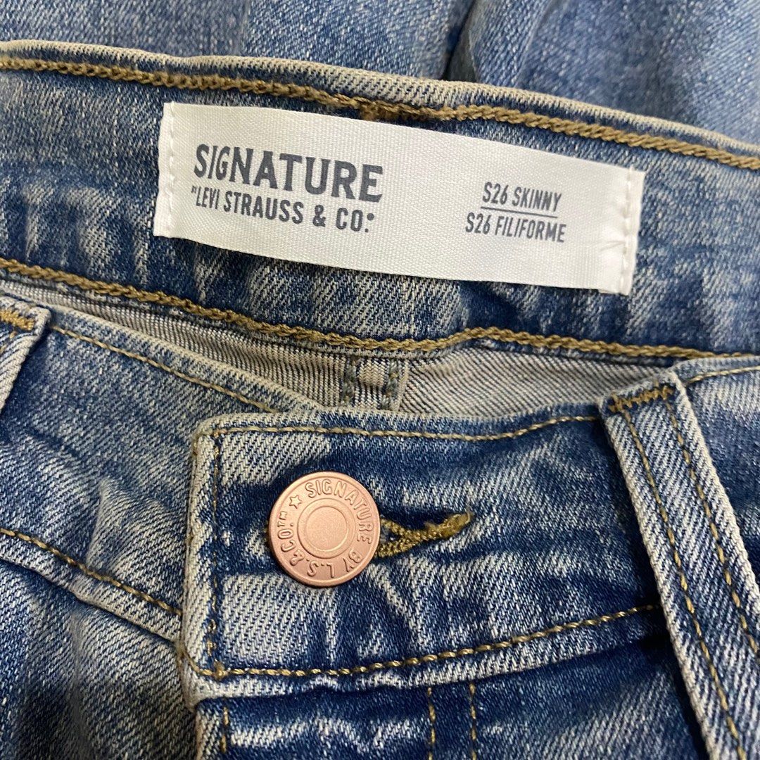 Levis signature skinny jeans mens online