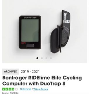 Ridetime elite cycling computer with cheap duotrap s
