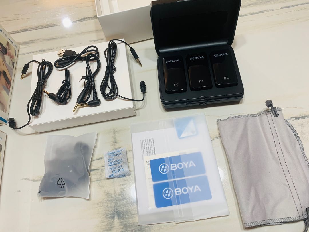 BOYA BY-XM6 K2 Lapel Mic Wireless (Category: Microphones) located in Mandaluyong City. Submitted by Mrs_Queen (Listing ID 1208543303, Image 3). Description: BOYA BY-XM6 K2 Lapel Mic Wireless Na-doble po ng bili sa Shopee. Brand-new!! Original Price: 10k Negotiable pero wag po sobrang baba, 10k ko pa rin po binayaran yan. Hehe.
